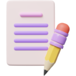 3d-blank-white-sheet-and-pencil-floating-on-transparent-copywriting-notepad-clipboard-writing-on-document-note-taking-project-plan-concept-cartoon-icon-minimal-style-3d-render-illustration-free-png (Custom)